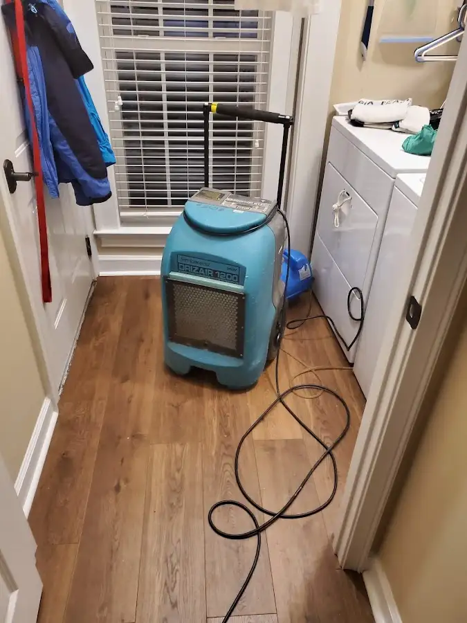 Commercial dehumidifier deployed for Flood Damage Cleanup in Slidell